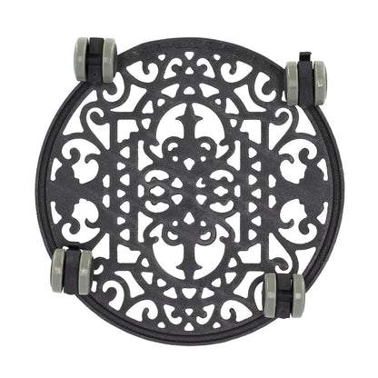 Esschert Design Plant Trolley - Cast Iron Round