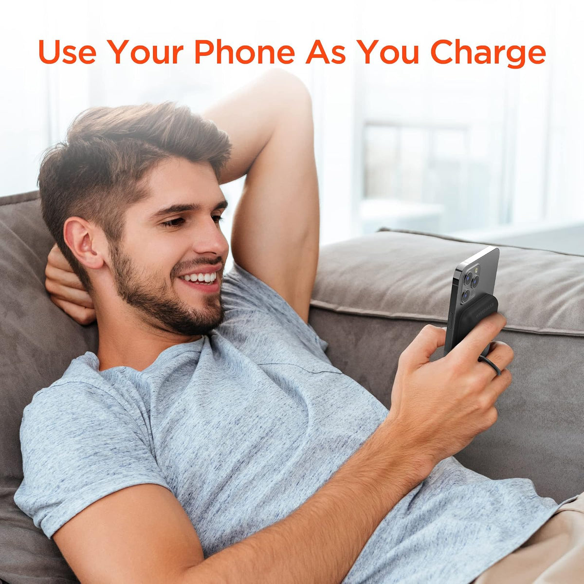 Batería inalámbrica para Iphone13 Compatible con magsafe, 5000 mAh