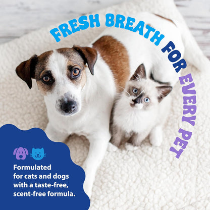 Dental Fresh Advanced Plaque and Tartar Water Additive, 32oz – Dog Teeth Cleaning Formula to Freshen Breath and Improve Overall Oral Health