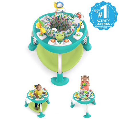 Bright Starts Bounce bounce baby 2-in-1 Activity Jumper & Table - Playful Pond, Paquete De 6120.0 Grams