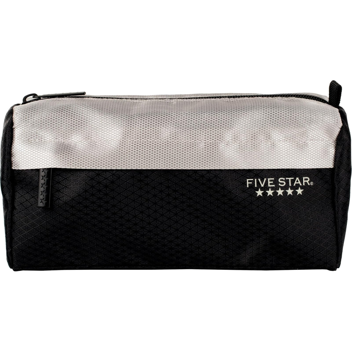 Five Star - Estuche para lápices, estuche para bolígrafos, bolsa con cierre de 9 bolsillos, organizador de almacenamiento para suministros escolares, auriculares, cargadores, cables, maquillaje, negro