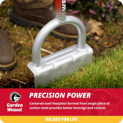 Garden Weasel Bordeador Edger-Chopper 91714 Rojo Acero al Carbono