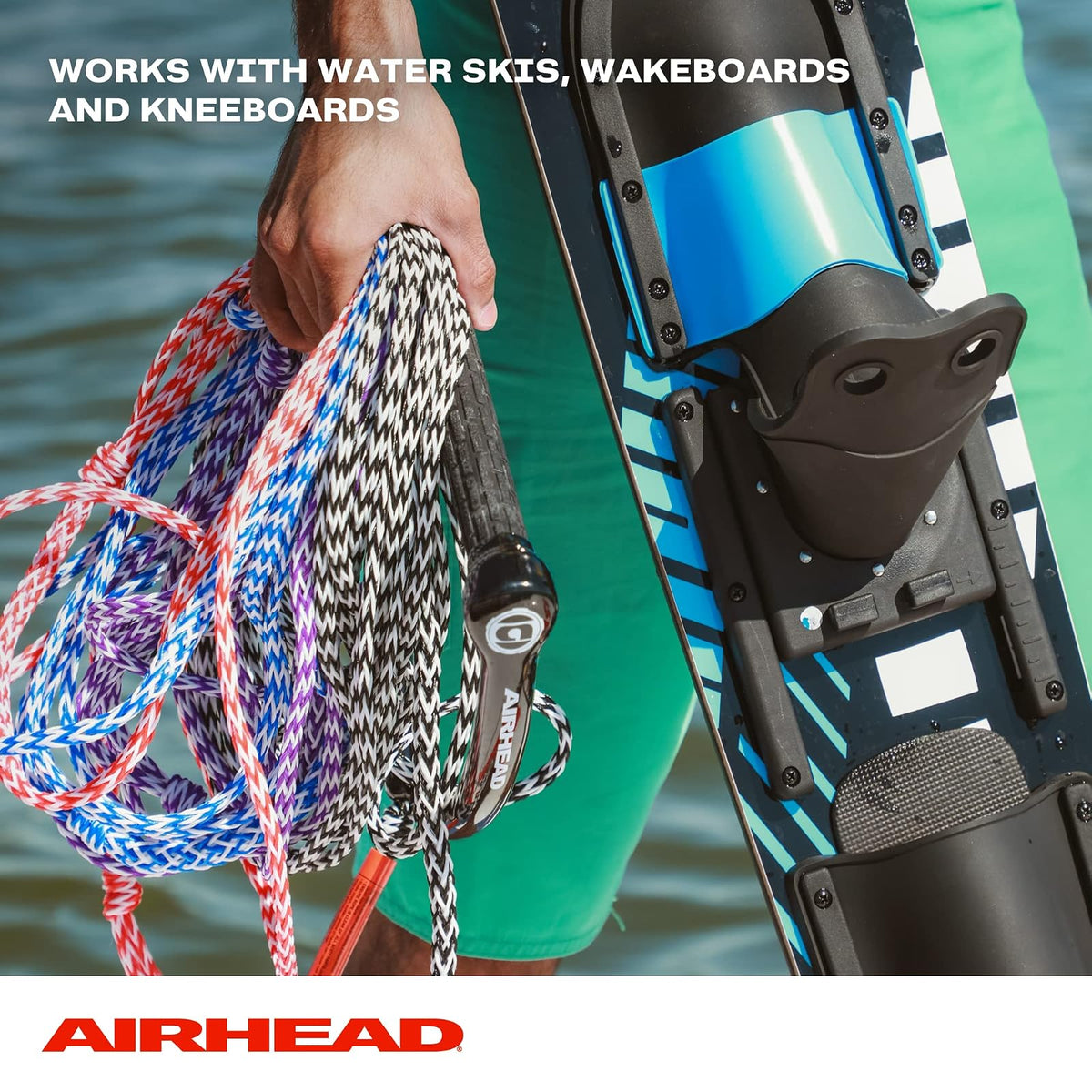 AIRHEAD Watersports AIRHEAD Water Ski Rope 4 Section 75'