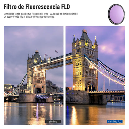 NEEWER 52mm Filtro de Lente y Kit de Accesorios:UV/CPL/FLD Filtros,Primeros Planos Macro Juego de Filtros (+1,+2,+4,+10) y Juego de Filtros ND(ND2 ND4 ND8) Compatible con Sony Alpha A3000, NEX Series
