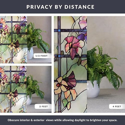 ARTSCAPE Trellis Window Film, 24" x 36", Multicolor