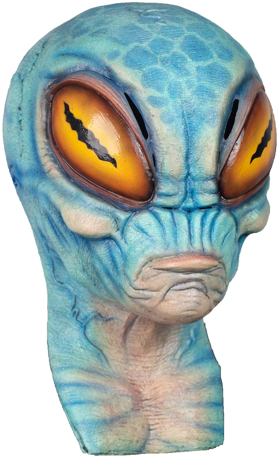 Alien Tetz, Máscara de Marciano Alienigena Celeste, Máscaras de Extraterrestres Aliens del Espacio Ideal para Halloween y Fiestas de Disfraces