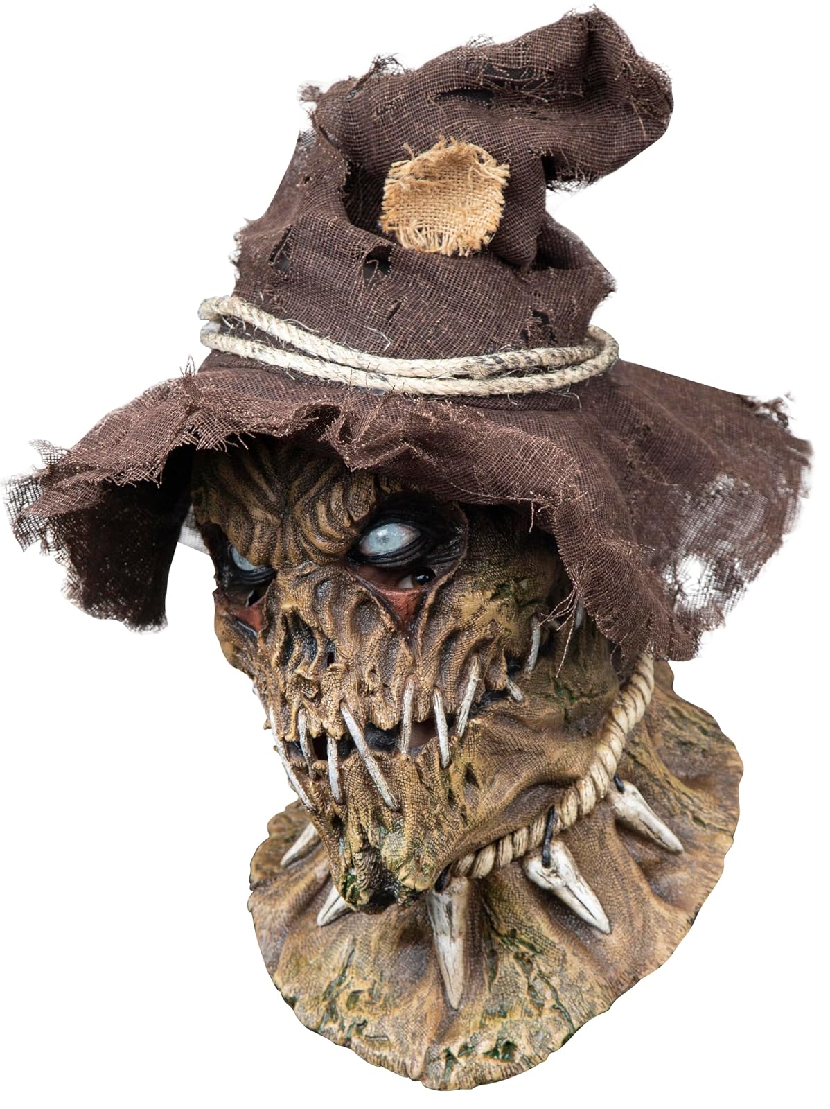 Ghoulish Productions Possessed Scarecrow, Máscara de Espantapajaros Poseído, Disfraz de Espanta Pajaros de Miedo Ideal para Halloween y Fiestas de Disfraces