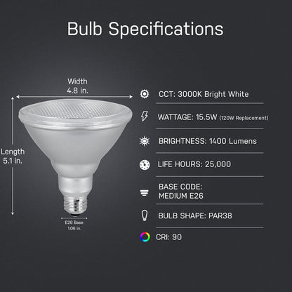 FEIT Electric PAR38DM/1400/930CA foco LED PAR38, reflector interior, producto específico