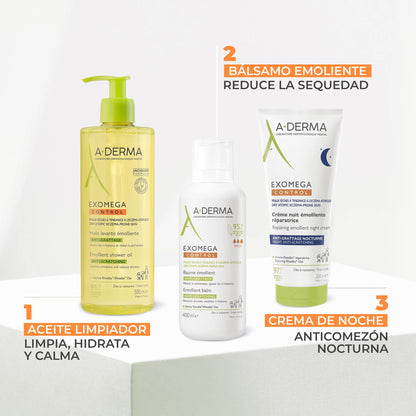 A-Derma Exomega Control Bálsamo Emoliente Anticomezón, 400ml