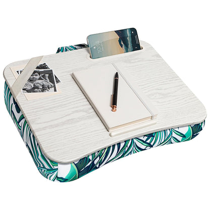 LapGear - computadora de diseño con Soporte para teléfono y Reborde para Dispositivos, Hojas de Palma Tropicales, se Adapta a portátiles de hasta 15.6 Pulgadas, Estilo n.º 45427