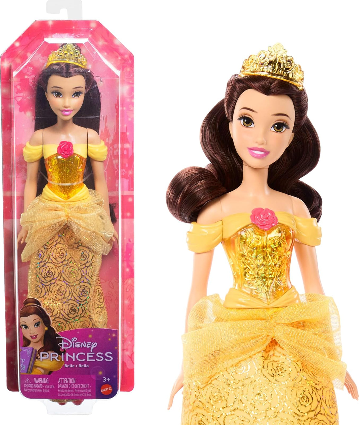 Mattel Disney Princess Muñeca Articulada 3+ Años - Belle