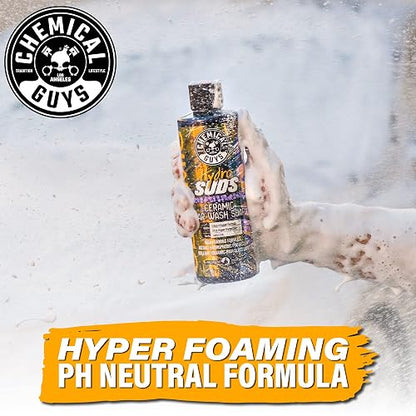 Chemical Guys HydroSuds Ceramic SiO2 Jabón espumoso de alto brillo para lavado de autos, camionetas y más, 1.89 L