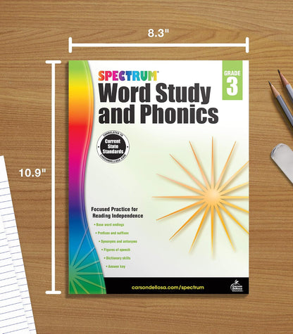 Spectrum Word Study and Phonics, Grade 3: Volume 82
