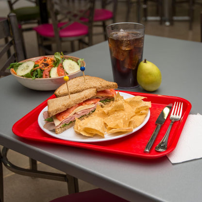 Carlisle CT101405 Cafe Standard Tray, 10-Inch by 14-Inch, Red