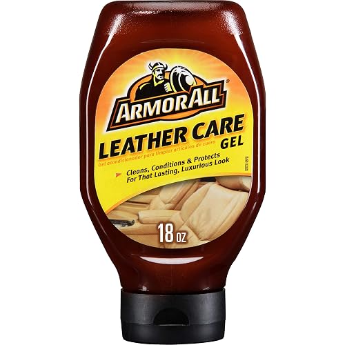 Armor All Car Gel acondicionador de Piel, Limpiador Interior para Automóviles, Camiones y Motocicletas, Limpia y condiciona, 18 onzas líquidas, 9963