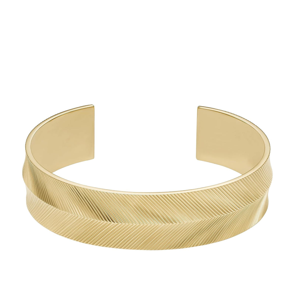 Fossil Women's Stainless Steel Gold-Tone Bangle Bracelet