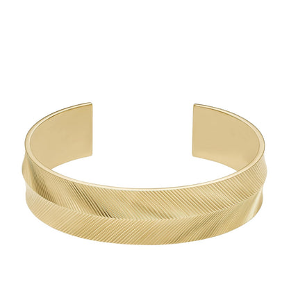 Fossil Women's Stainless Steel Gold-Tone Bangle Bracelet
