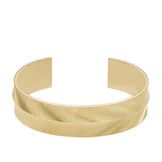 Fossil Women's Stainless Steel Gold-Tone Bangle Bracelet