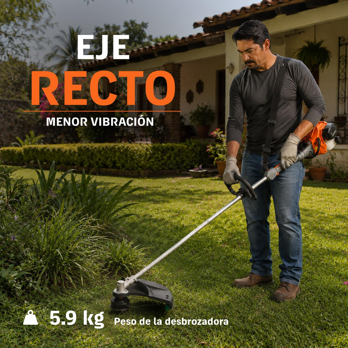 Truper DES-30R, Desbrozadora mango tipo "D", 30 cc