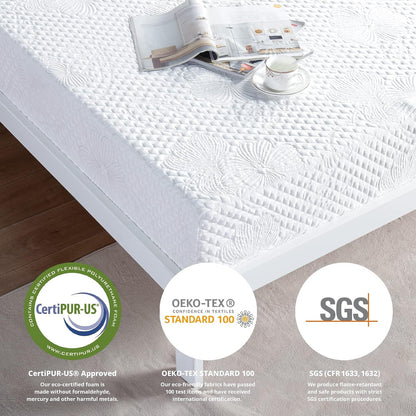 Olee Sleep 5 Inch Gel Adaptive Comfort Memory Foam Mattress 05FM04 (Twin)