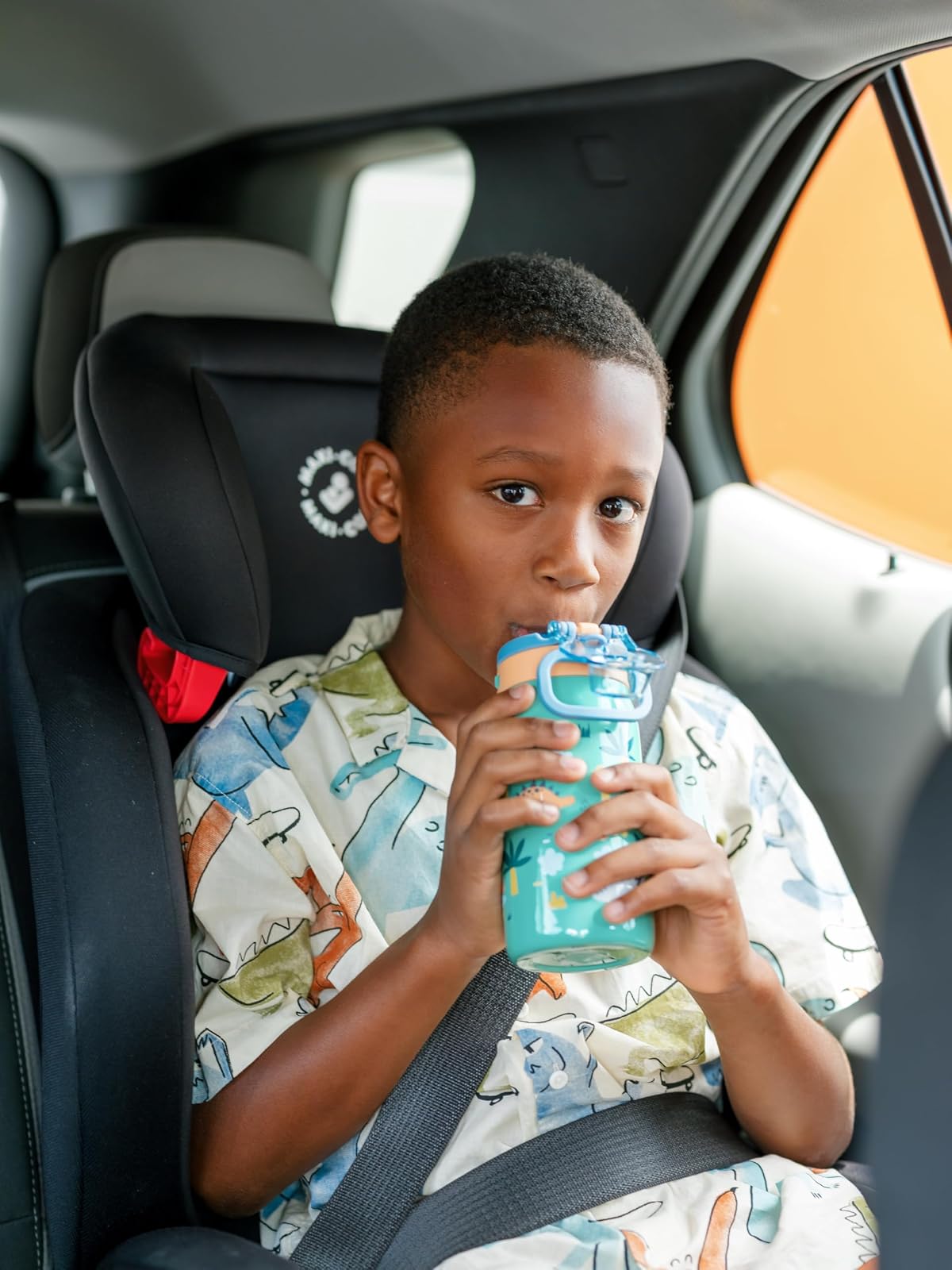 Ello Kids Pop & Fill Botella de agua de 12 onzas con tapa de llenado rápido, acero inoxidable aislado al aspiradora de doble pared, a prueba de fugas, sin BPA, sorbos y chug, para escuela, loncheras
