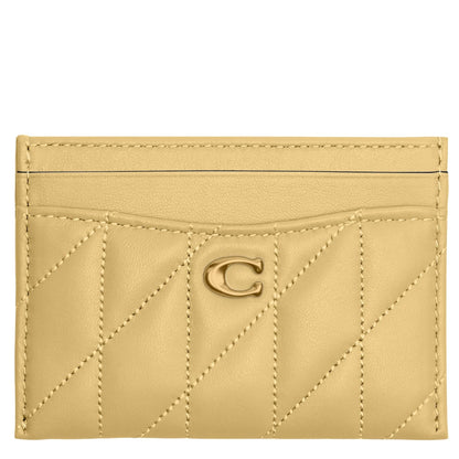 Coach - Funda de piel acolchada para tarjetas - Una talla - B4 - VAINILLA