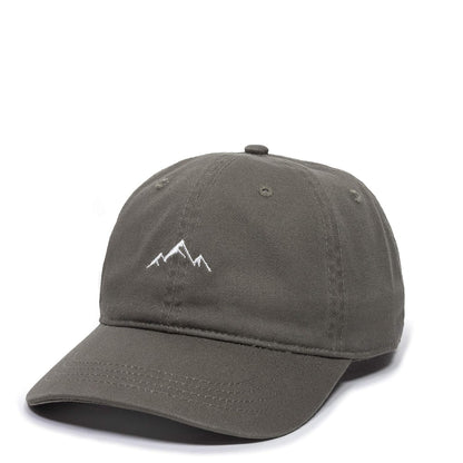 Gorra de montaña para papá al Aire última intervensión, Gorra de algodón Suave sin estructurar - Oliva
