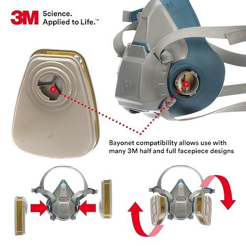 3 m fácil de limpiar, Multi Gas/, cartucho de Vapor para 6000 y 7000 Series respirador de purificación de aire (paquete de 2)