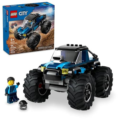 LEGO City Camioneta Monstruo Azul Juego de Juguetes con un vehículo Todoterreno para Mayores de 5 años 60402