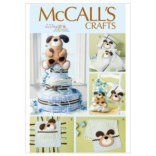 McCall's Patterns M6524 - Patrones para Hacer eructos en 2 tamaños, Manta, Juguetes, Bolsa, decoración de Perro y Pastel de pañales, Talla única