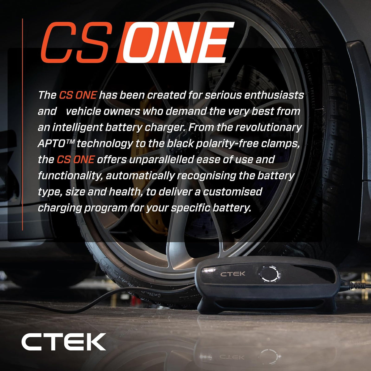 CTEK CS One, Cargador de batería portátil de 12 V, Cargador 4 en 1 con Banco de energía de Alta tecnología, para Automóvil, teléfono, computadora, mantenedor de batería Inteligente, Alternativa de