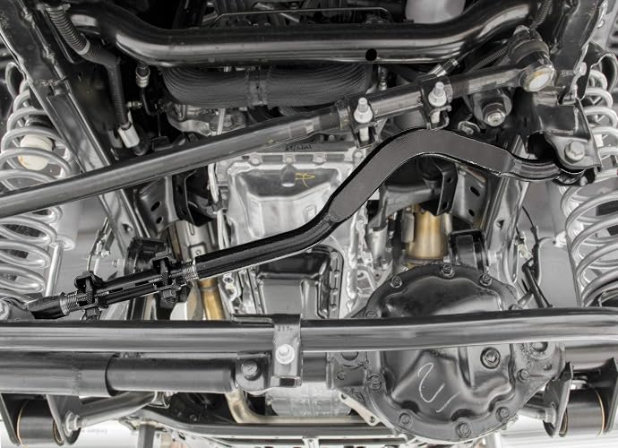 Rough Country Barra de Pista Frontal Ajustable 1179 para Jeep Wrangler 2007-2018 con Elevación de 2.5-6 in
