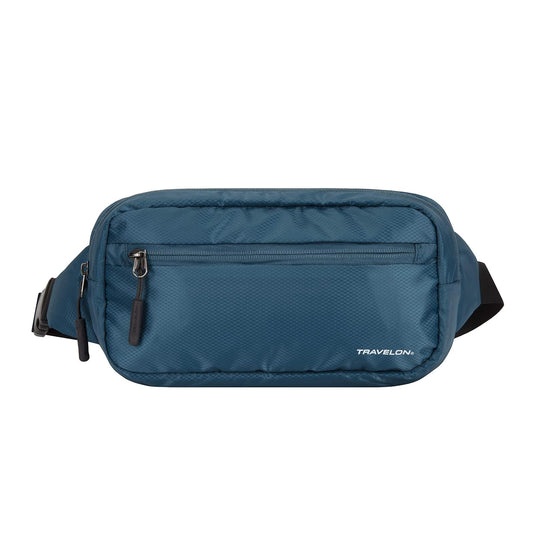 Travelon: World Travel Essentials - Mochila convertible para cintura, Verde azulado (Peacock Teal), Una talla, World Travel Essentials - Mochila convertible para cintura