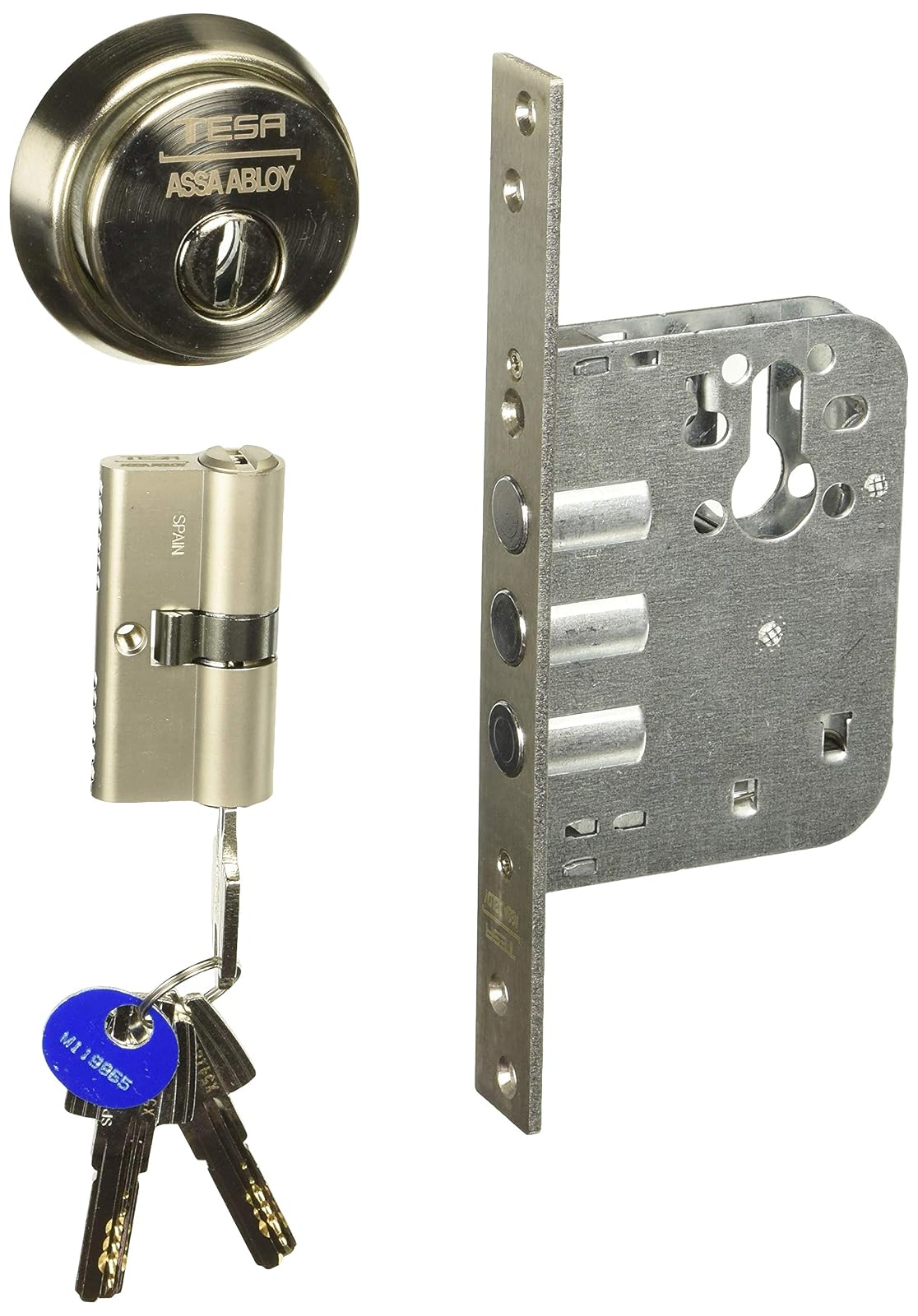 Tesa MX86679 Cerrojo/Mecanismo Modelo Rb201 Plata