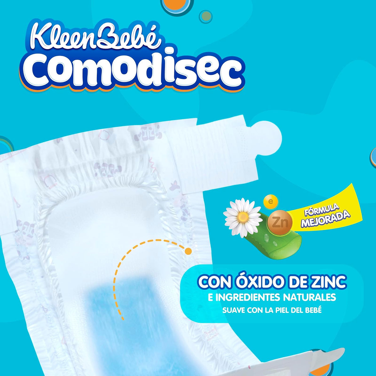 KleenBebé Comodisec, Pañal Para Bebé, Tamaño Grande, Caja Con 216 Pañales