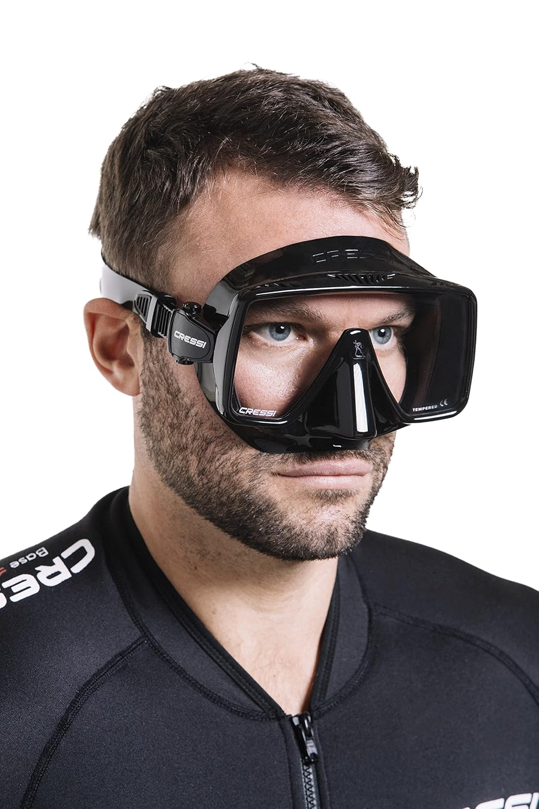Cressi Máscara de Buceo para Adultos sin Marco: Amplia Visibilidad, Falda de Silicona: SF1: Calidad Desde 1946