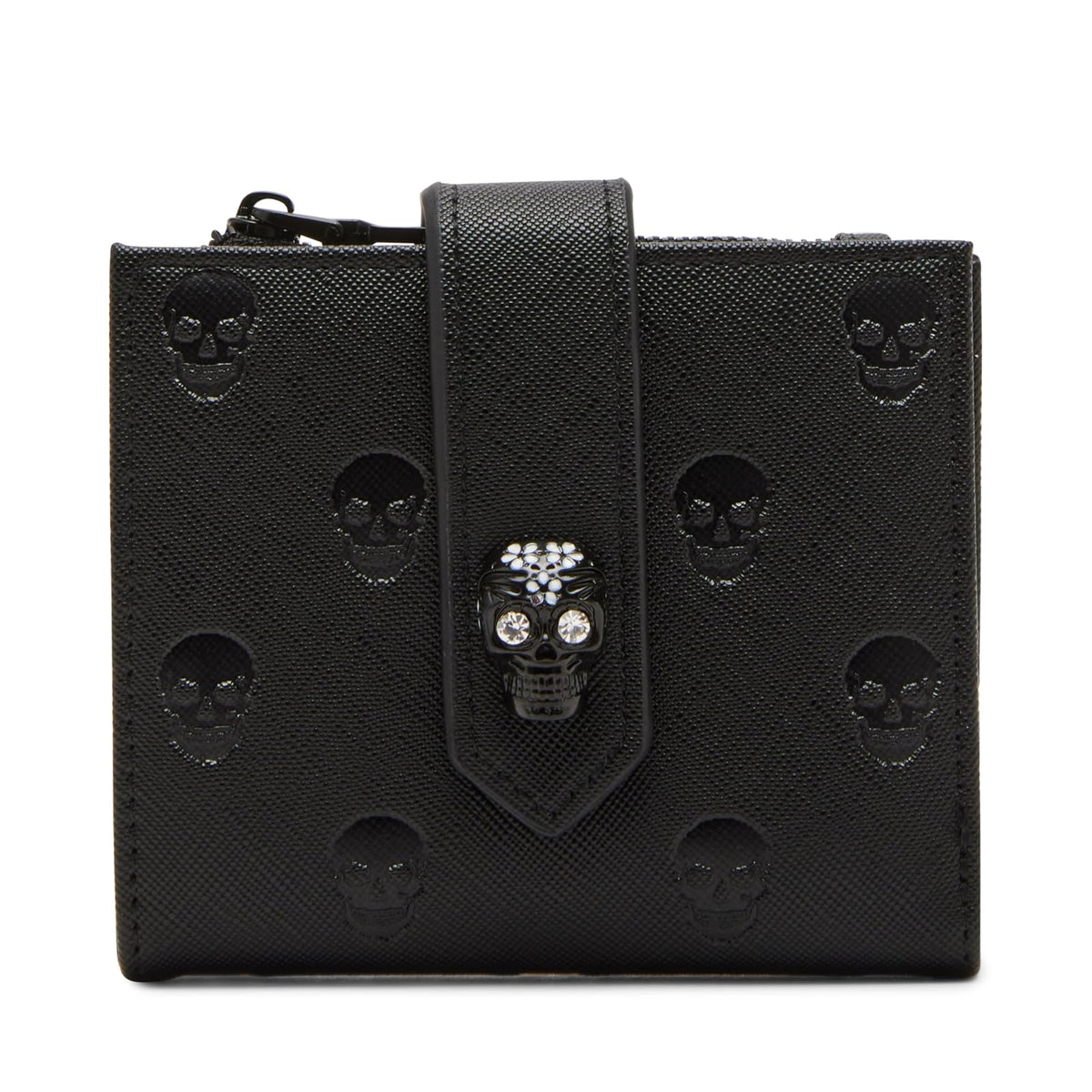 Betsey Johnson Skullicious Bifold, negro, talla única, Negro -, Talla unica