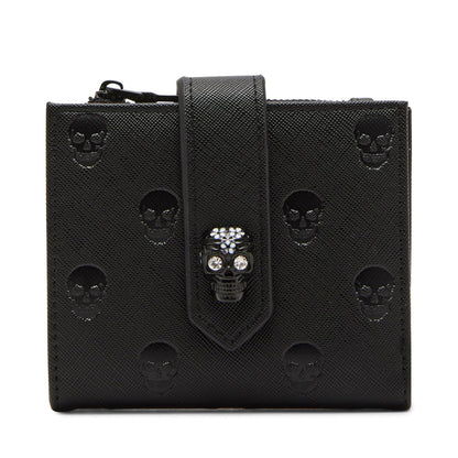 Betsey Johnson Skullicious Bifold, negro, talla única, Negro -, Talla unica