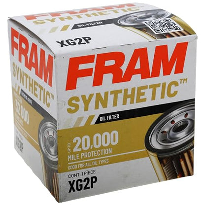 Fram Filtro de Aceite Ultra Synthetic XG2, SureGrip | Sustituye a VF1 42998 A478CB B40015M 51372 51372XP 618-51372. Reemplazo de grado OE.
