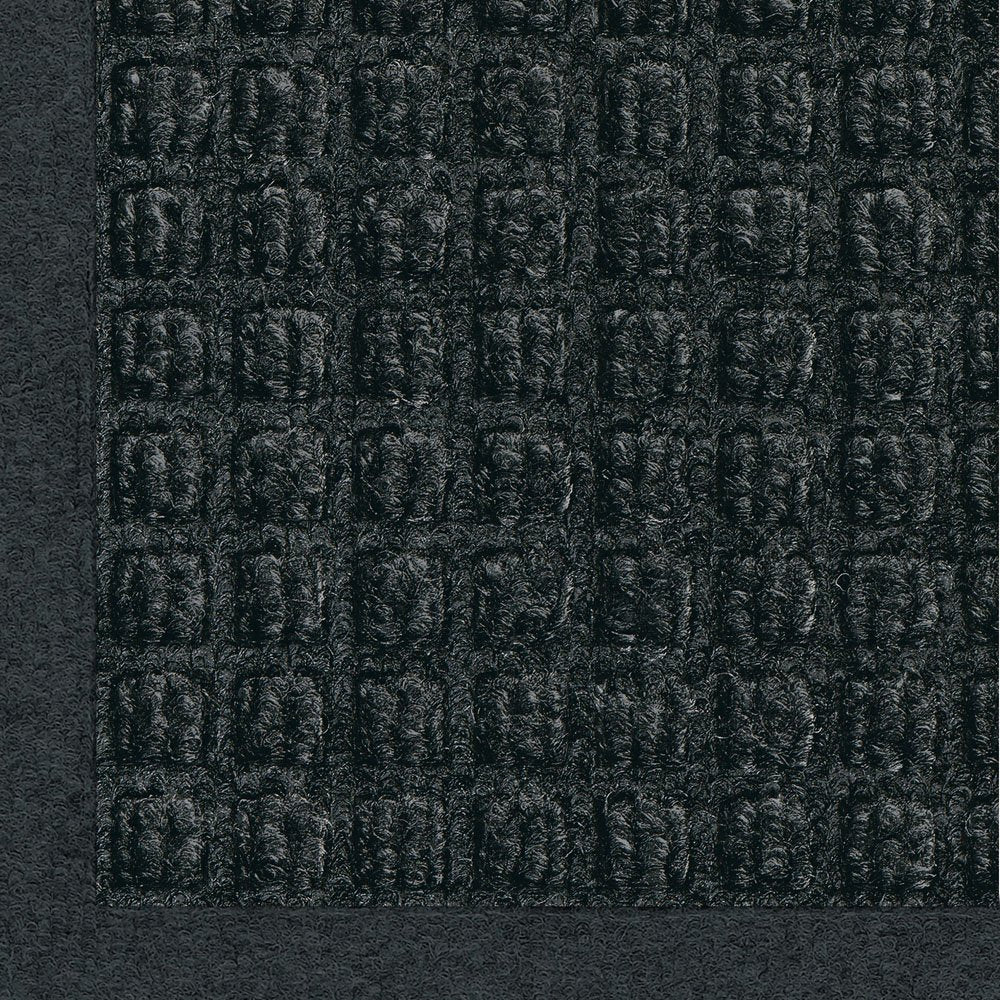 M+A Matting Andersen WaterHog tapete de Entrada de Fibra de Polipropileno para Interior/Exterior, Base de Goma SBR, 3/8" de Grosor, Active Charcoal, 12' Length x 4' Width