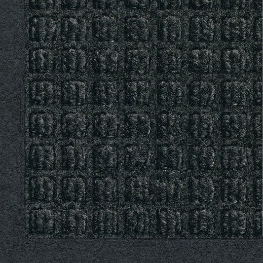 M+A Matting Andersen WaterHog tapete de Entrada de Fibra de Polipropileno para Interior/Exterior, Base de Goma SBR, 3/8" de Grosor, Active Charcoal, 12' Length x 4' Width