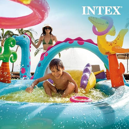 Intex 11 x 7.5 x 44 Pulgadas Dinoland Play Center - Piscina Inflable al Aire última intervensión para niños
