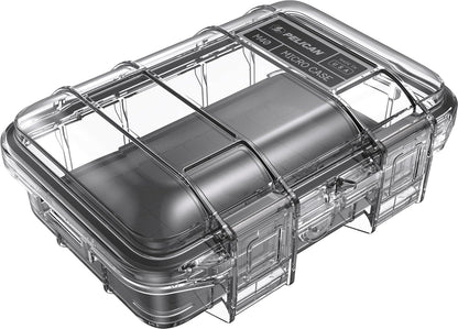 Pelican M40 Micro Case Estuche Protector Hermético, Negro - Negro - Transparente - M40