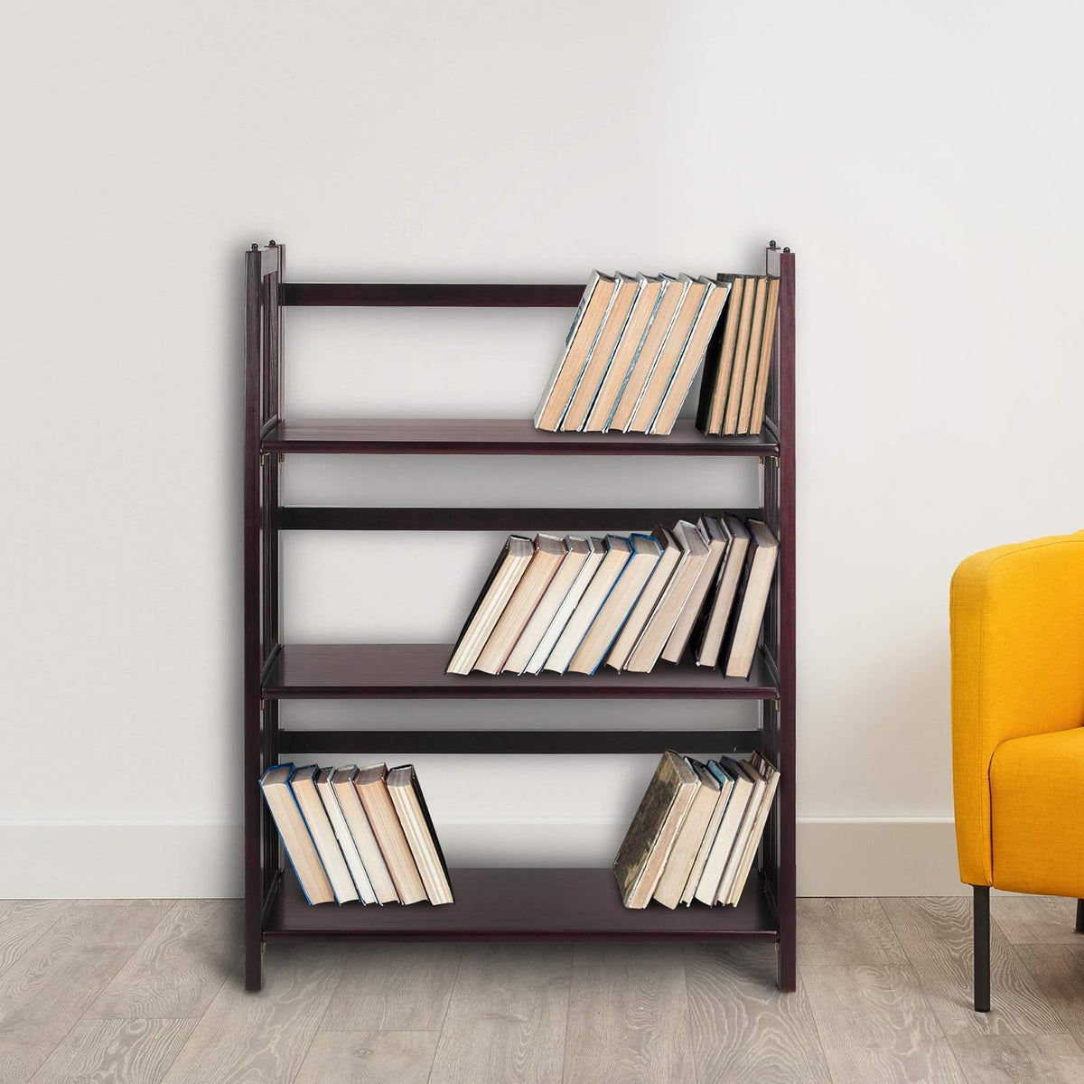 Casual Home - Estantería Plegable con 3 estantes apilable