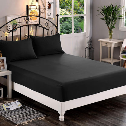 Sábana Bajera Ajustable Elegant Comfort de Microfibra - Negro - Twin - Twin XL