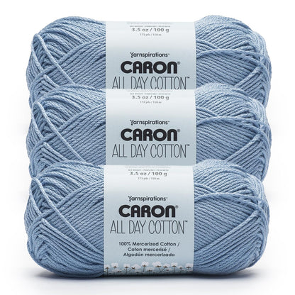 Caron All Day Estambre de Algodón Mercerizado, Varios Colores - Ojos Azul