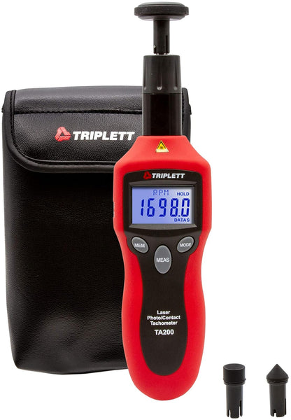 Triplett TA200 Tacómetro Láser Contacto Sin Contacto para Objetos Giratorios