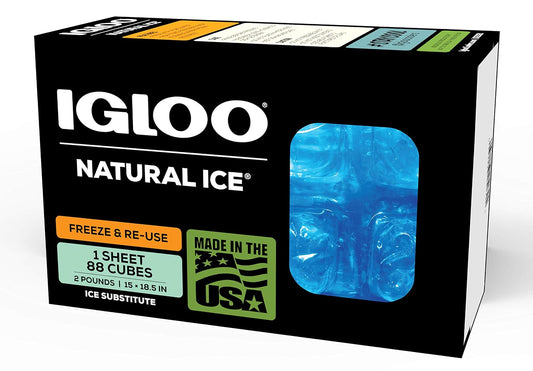 Igloo Maxcold Natural Ice Sheet 88 Cube, 15 x 18.5 Inches,