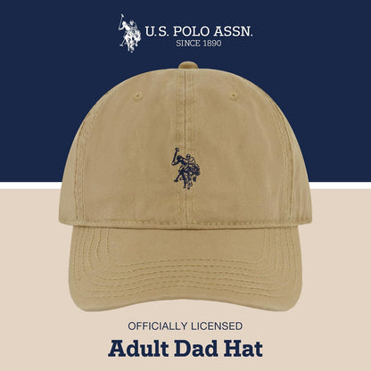 U.S. Polo Assn. U.s. Polo Assn. Gorra de béisbol Ajustable de Sarga de algodón Lavado para Hombre con Logotipo de Pony y ala Curvada Gorra de béisbol para para Hombre