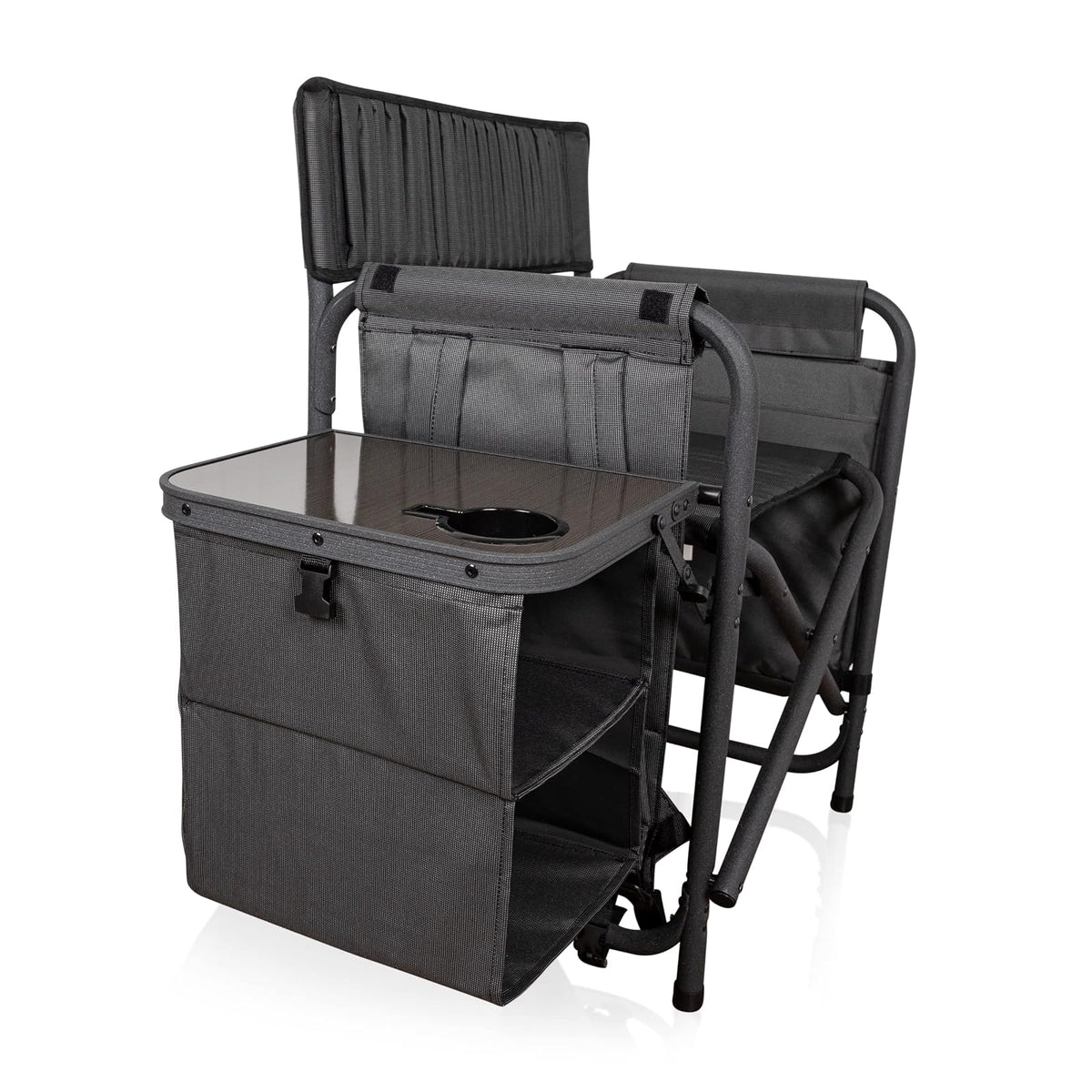 Picnic Time 807-00-679-000-0 Silla Plegable, Color Negro